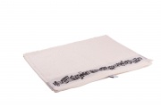 Ručník s tkaným hudebním okrajem noty v bílé barvě 30 x 50 cm