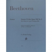 Violoncello Sonata D Major Op. 102 No. 2 noty pro violoncello a klavír od Ludwig van Beethoven