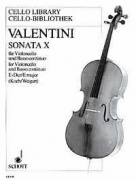 Sonate 10 E dur pro violoncello a klavír od Giuseppe Valentini