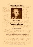 Concerto D dur pro příčnou flétnu a klavír od Mysliveček Josef