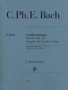Gambensonaten Wq 88, 136, 137 - Edition for Gamba (Viola) noty pro violu