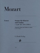 Violin Sonata In E Minor K.304 - noty pro housle a klavír