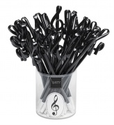 Kuličkové pero ve tvaru houslového klíče (1 ks) - černá barva
