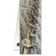 Magnetická záložka do knihy - příčná flétna 40,5 x 4,4 cm