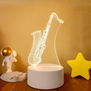 Noční dekorativní světlo USB - saxofon