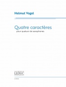 Quatre Caractéres for saxophone quartet - pro kvartet saxofonů