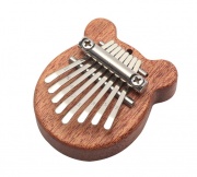 Dřevěná Kalimba mini 8 tónů - tvar medvěda