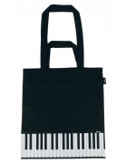 Černá taška s potiskem klaviatury