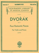 Four Romantic Pieces For Violin And Piano - romantické kusy pro klavír
