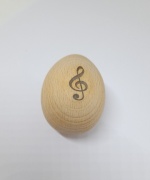 Dřevěné velikonoční vajíčku - houslový klíč