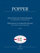 Vyšší škola hry na violoncello op. 73 - Čtyřicet etud pro violoncello David Popper