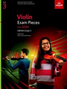 Violin Exam Pieces from 2024, ABRSM Grade 3 - skladby pro housle a klavír