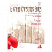 15 great christmas songs - evropské koledy pro 1/2 zpěváky a klavír