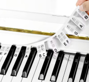 Odnímatelné silikonové popisovače názvů klaviatury - černá barva