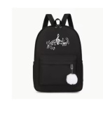 Černý batoh - hudební motiv a bambulka