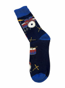 Ponožky v černo-tmavě modré barvě - bicí souprava