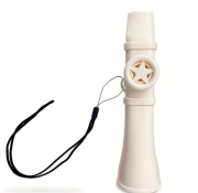 Kazoo ve tvaru flétny - bílá barva