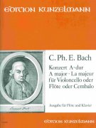 BACH, Carl Philipp Emanuel - KONZERT A-DUR pro příčnou flétnu a klavír