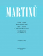 Čtyři písně pro mezzosoprán nebo baryton a klavír - Bohuslav Martinů