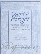 Triová sonáta F dur housle, viola a klavír - Gottfried Finger