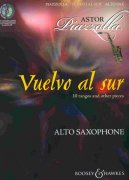 VUELVO AL SUR by Astor Piazzolla + CD / altový saxofon a klavír