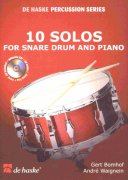 10 SOLOS FOR SNARE DRUM & PIANO + CD / malý buban + klavír