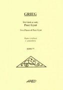 GRIEG -  Dvě části ze suity PEER GYNT - příčná flétna (housle) a piano