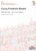 HANDEL - SONATA Op.1 No.2 in G Minor + CD / příčná flétna + klavír (+ violoncello) 